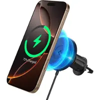 Spigen OneTap Pro 4 MagSafe Car Mount Charger, black - Wireless / AirVent Hook