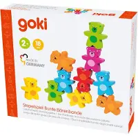 Goki Wooden Colors Bears Stacking Game 9 pcs.