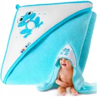Akuku Baby hooded towel 100 x 100 cm FROG
