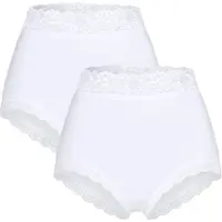 Lindex 3-Pack Briefs With High Waist - White - XL