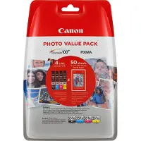 Canon Multipack CLI-551XL (BK/C/M/Y) + PP-201 A6 (50-sivua)