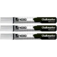 Nobo Liquid Chalk Marker 3 Units Musta