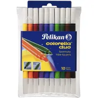 Pelikan 973172, Hienojakoinen, 10 väriä, Monivärinen, Pyöreä pää, Monivärinen, Pyöreä