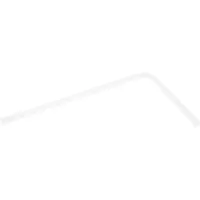 Alphacool Sopel Hard PMMA Acrylic Tube 16/13 mm, 20/40 cm, Transparent, for Water Cooling, Angled Acrylic Tube (18568)