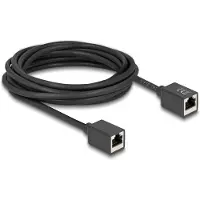 DeLOCK 90333, 5 m, Cat6a, S/FTP (S-STP), RJ-45, RJ-45, Musta