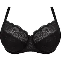 Gorsenia lingerie Valkoinen liemenel K357 mustana.