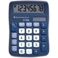 Texas Instruments TI-1726 -taskulaskin, sininen