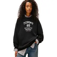 Tommy Hilfiger Collegepaita '1985' musta / valkoinen