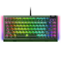 Razer BlackWidow V4 75%, Langallinen, USB, Mekaaninen, QWERTY, RGB LED, musta
