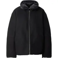 Weekday Fur-Lined Canvas Jacket - Black - M