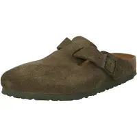Birkenstock Boston Suede Leather Narrow Klompit