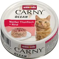 Animonda 12x80g Ocean vaalea tonnikala ja naudanliha kissan märkäruoka