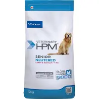 Virbac Veterinary HPM Senior Neutered Dog Large - Medium täysravinto suurille ja keskikokoisille roduille, vanhemmille steriloiduille koirille, 12 kg