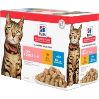 Hill's Pet Nutrition 48x85g Adult Light kissan märkäruoka