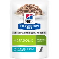 Hill's Pet Nutrition 48x85g Metabolic merikala Hill’s Prescription Diet kissan märkäruoka