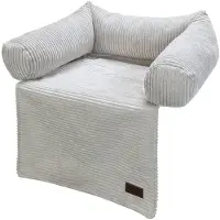 Designed By Lotte sohvatyyny Ribbed, vaaleanharmaa 50x45x13,5cm koira