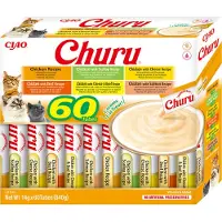 Inaba Ciao Churu CAT CHURU kissanherkku 60x14g kanaa, useita makuja