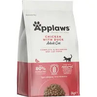 Applaws Chicken & Duck, Kissan kuivaruoka, Adult, Viljaton, 2 kg