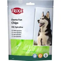 Trixie 3x100g Denta Fun Chips spirulina koiranherkku