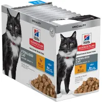Hill's Pet Nutrition Science Plan Sterilised Mature Adult 7+ Chicken & Ocean Fish 12x85g