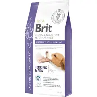 Brit GF Veterinary Diets Dog Gastrointestinal - Low fat kuivaruoka koirille, vähentää suoliston resorptiosairauksia, 12 kg