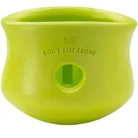 West Paw Zogoflex Toppl herkkupalapeli koiralle - Interaktiiviset purulelut koirille - Koiran lelu kohtalaisille pureskelijoille Fetch Catch - Pit