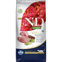 Farmina N&D Quinoa Weight Management Lamb, Kissan kuivaruoka, Adult, 5 kg