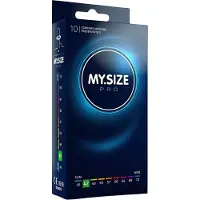 MySize Pro Kondomit 10 kpl (45-72 mm) - Kirkas - XS