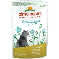 Almo Nature 24x70g Urinary Help kalkkuna Holistic -kissanruoka