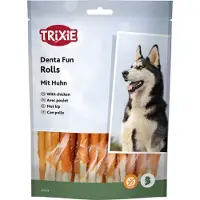 Trixie 2x240g Trixie Denta Fun Chew Roll Kana koiran välipalat