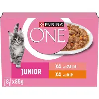 Purina One 32x85g Junior: kana & lohi kissanruoka