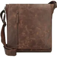 Harold's Crunchy Crossbody-laukku Nahka 27 cm Ruskea