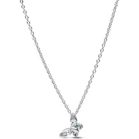 Pandora Timeless hopeinen perhonen kaulakoru 45 cm 394266C01-45