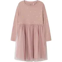 Name It Mini Nmfnadja Ls Dress Noos - Pink - 86