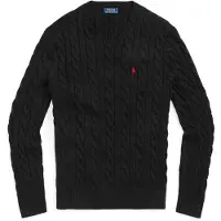 Ralph Lauren Neulepaita 'Driver' kirkaanpunainen / musta