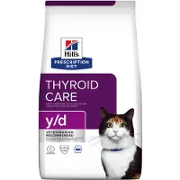 Hill's Pet Nutrition - y/d Thyroid Care Original - Dry Cat Food 1,5 kg - Kissat - Kissanruoka - Eläinlääkärin kuivaruoka kissalle
