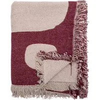 Bloomingville Olica torkkupeitto 130x160 cm Punainen