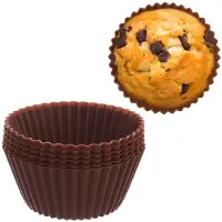 Orion Silikoninen muoto muffinssien, kuppikakkujen, muffinien, silikonimuottien paistamiseen, 6 kpl