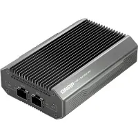 Qnap 2x 10 Gigabit SFP+ -verkkoadapteri, Thunderbolt 3/4 & USB4-C, harmaa
