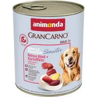 Animonda 6x 800g Adult Sensitive puhdas kalkkuna ja perunat koiran märkäruoka