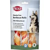 Trixie - Barbecue Chewing Rolls Chicken 3-pack, 12 cm - Koirat - Koiran herkut ja puruluut