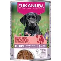 Eukanuba Life Care Puppy Rich in Beef and Pumpkin, Koiran märkäruoka, Viljaton, 400 g