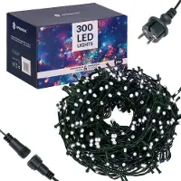 Springos 300 LED joulukuusen valot kylmän valkoinen