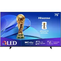 Hisense 75E7Q, 190,5 cm (75"), 3840 x 2160 pikseliä, QLED, Älytelevisio, Wi-Fi, musta