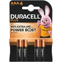 Duracell Batterie Plus -AAA (MN2400/LR03) BOOST K4 4St. (176645)