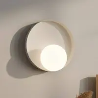 Valotorni Kido seinävalaisin 20cm 1xG9 Mokka/valkoinen