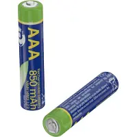 Gembird EG-BA-AAA8R-01, Ladattava akku, AAA, Nikkelimetallihybridi (NiMH), 1,2 V, 2 kpl, 850 mAh