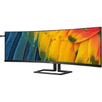 Philips 6000 series 45B1U6900C/00 tietokoneen litteä näyttö 113 cm (44.5') 5120 x 1440 pikseliä UltraWide Dual Quad HD LED musta (45B1U6900C/00)
