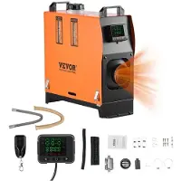 Vevor dieselkäyttöinen ilmalämmitin, 12-24V 5-8KW, nopeasti lämmittävä dieselkäyttöinen pysäköintilämmitin kaukosäätimellä ja värillisellä digitaalisella näytöllä, hiljainen, ääni-ilmoitus, matkailuau