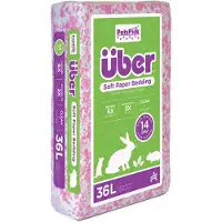 Über - Soft Paper Bedding 36l Pink/White - (45051)